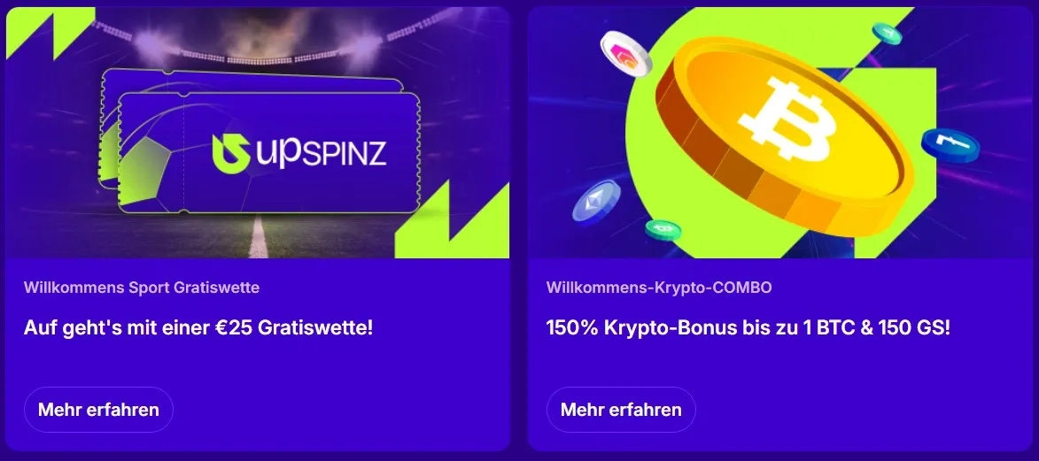 Krypto-Willkommensbonus